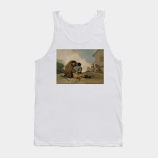 Friar Pedro Binds El Maragato with a Rope by Francisco Goya Tank Top